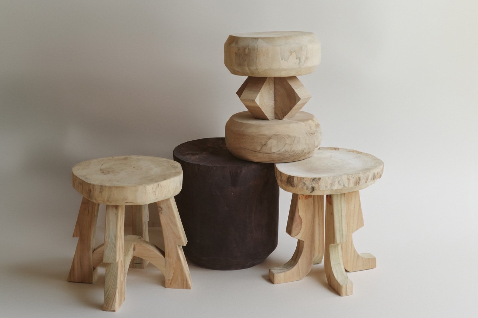 Handcrafted furniture and ceramics